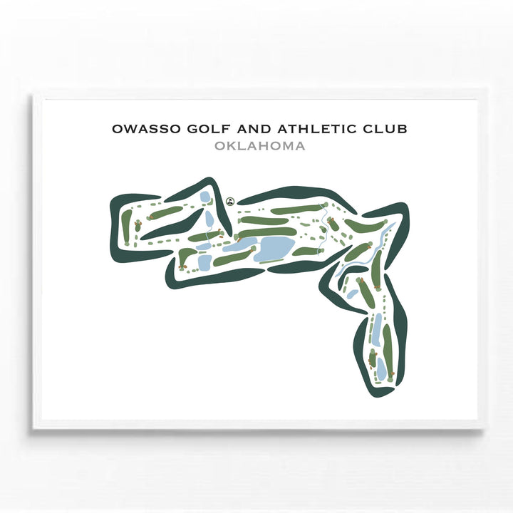 Owasso Golf & Athletic Club, Oklahoma - Printed Golf Courses