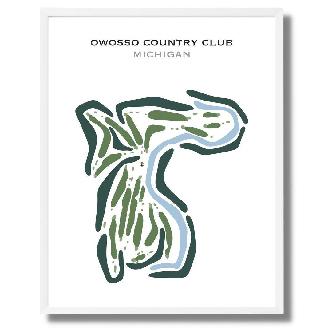 Owosso Country Club, Michigan - Printed Golf Courses