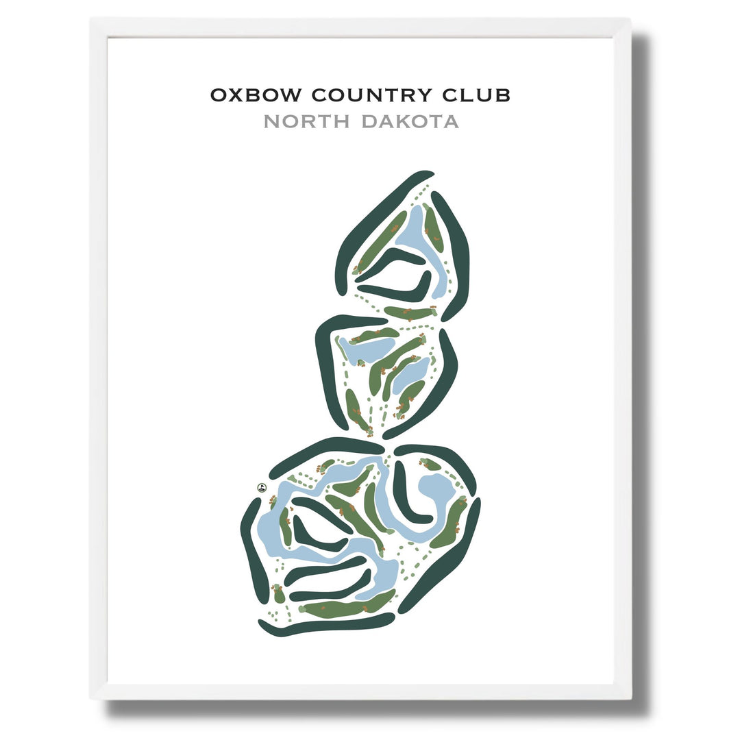 Oxbow Country Club, North Dakota - Printed Golf Courses