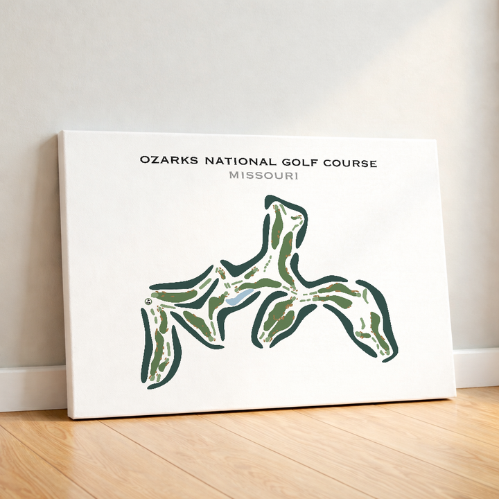 Ozarks National Golf Course, Missouri - Printed Golf Course