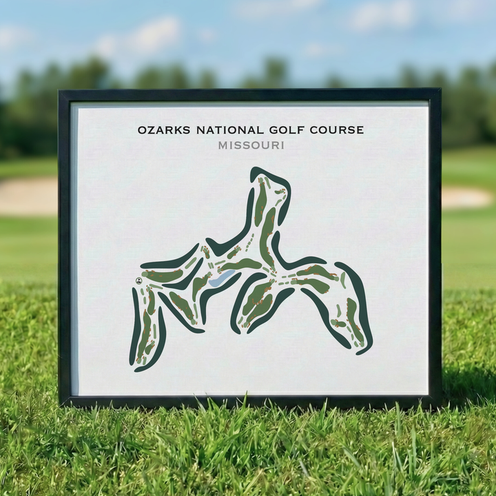Ozarks National Golf Course, Missouri - Printed Golf Course