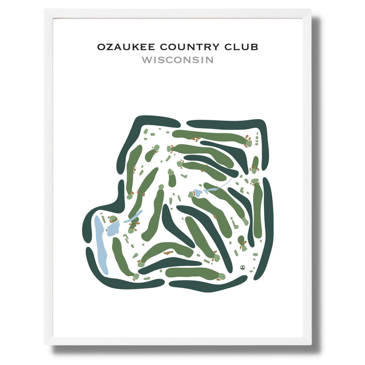 Ozaukee Country Club, Wisconsin - Printed Golf Courses