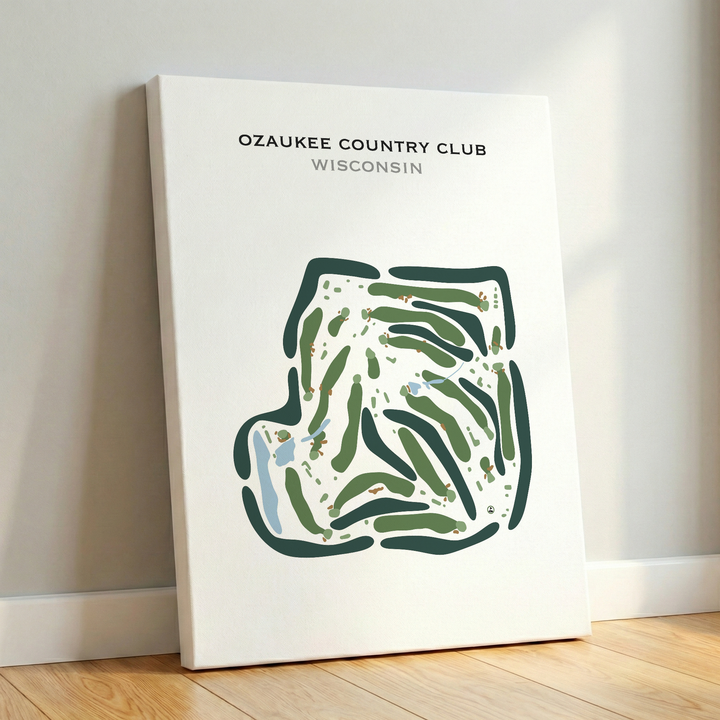 Ozaukee Country Club, Wisconsin - Printed Golf Courses