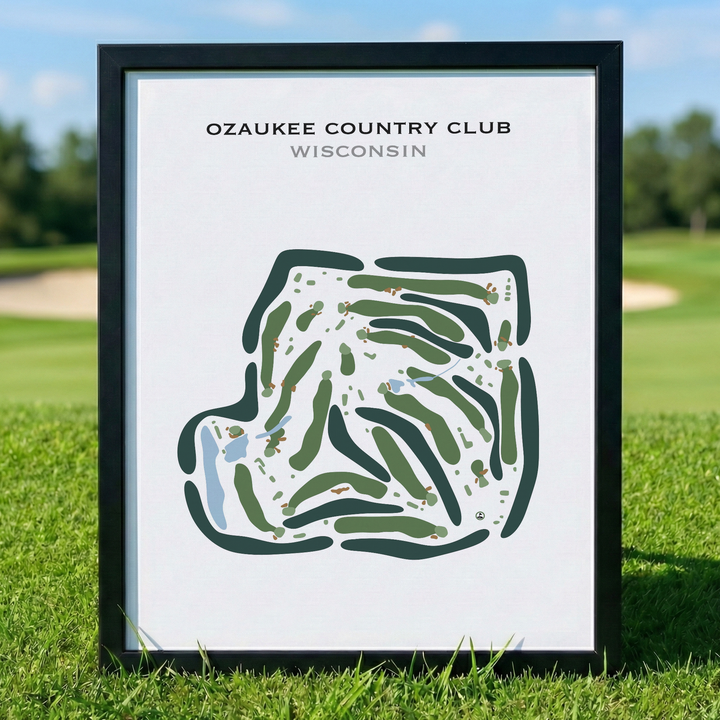 Ozaukee Country Club, Wisconsin - Printed Golf Courses