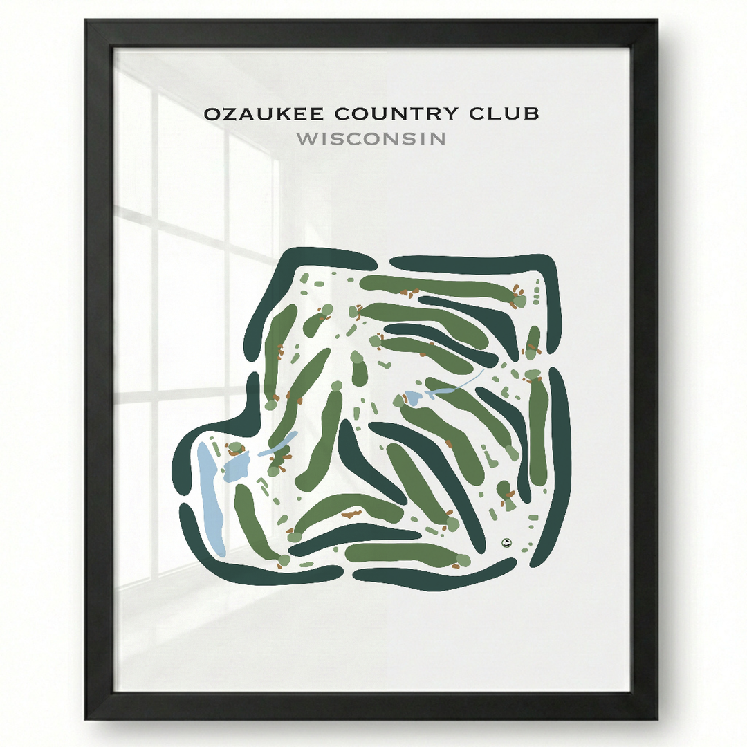 Ozaukee Country Club, Wisconsin - Printed Golf Courses
