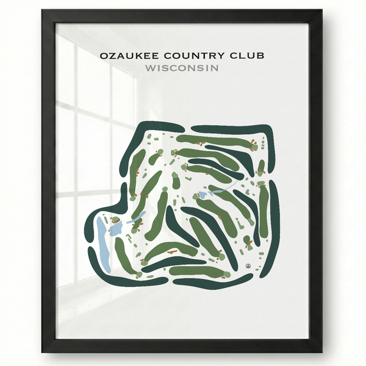 Ozaukee Country Club, Wisconsin - Printed Golf Courses