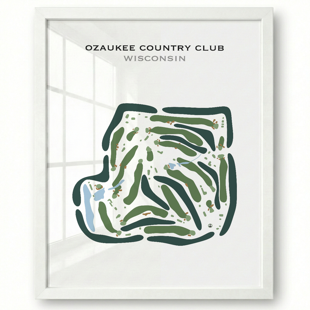 Ozaukee Country Club, Wisconsin - Printed Golf Courses
