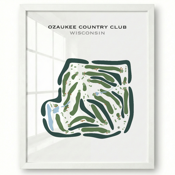 Ozaukee Country Club, Wisconsin - Printed Golf Courses