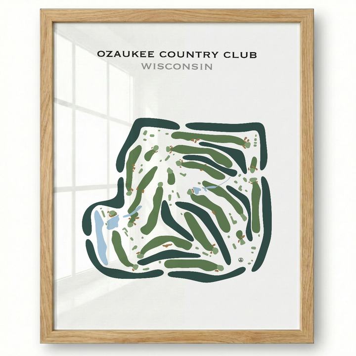 Ozaukee Country Club, Wisconsin - Printed Golf Courses