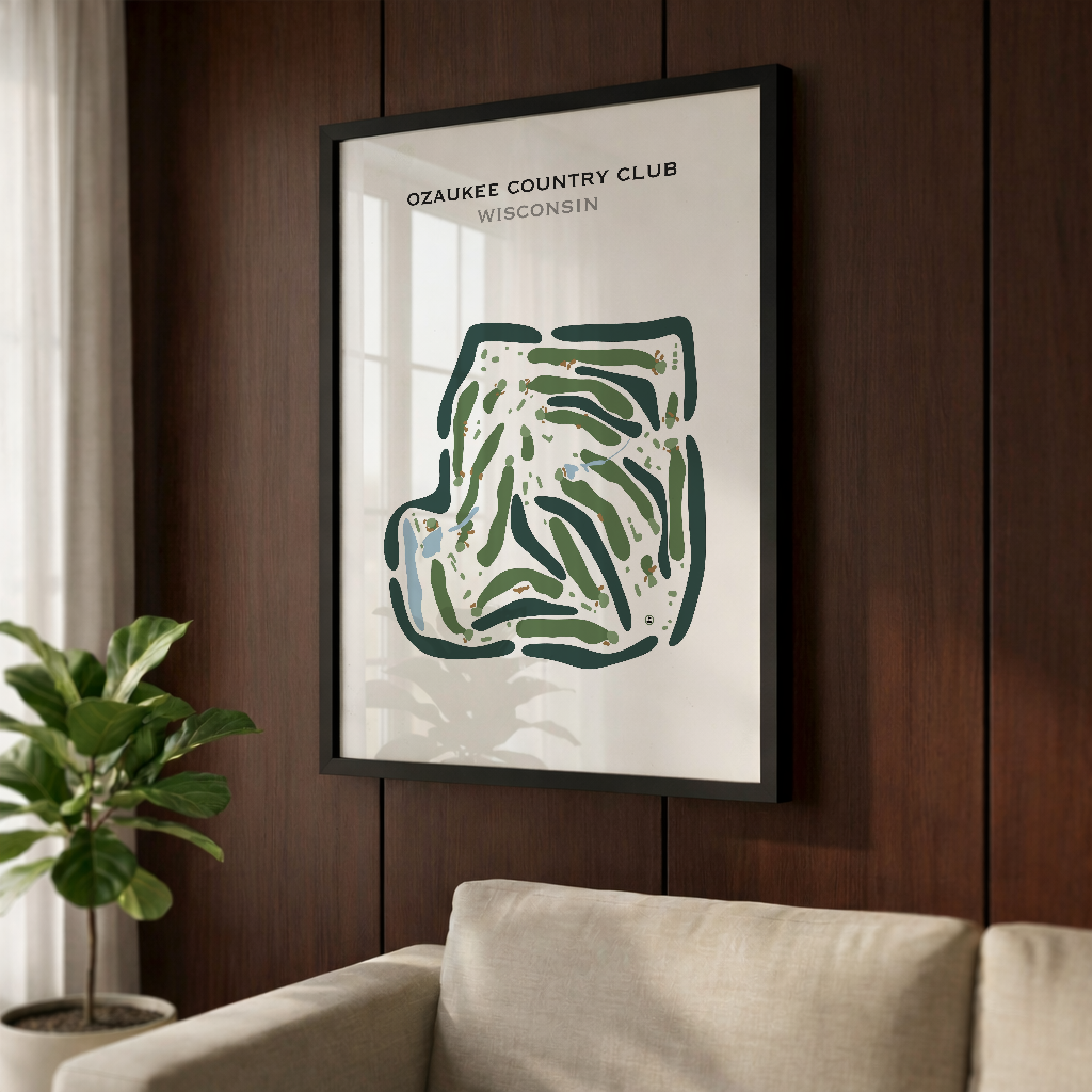 Ozaukee Country Club, Wisconsin - Printed Golf Courses
