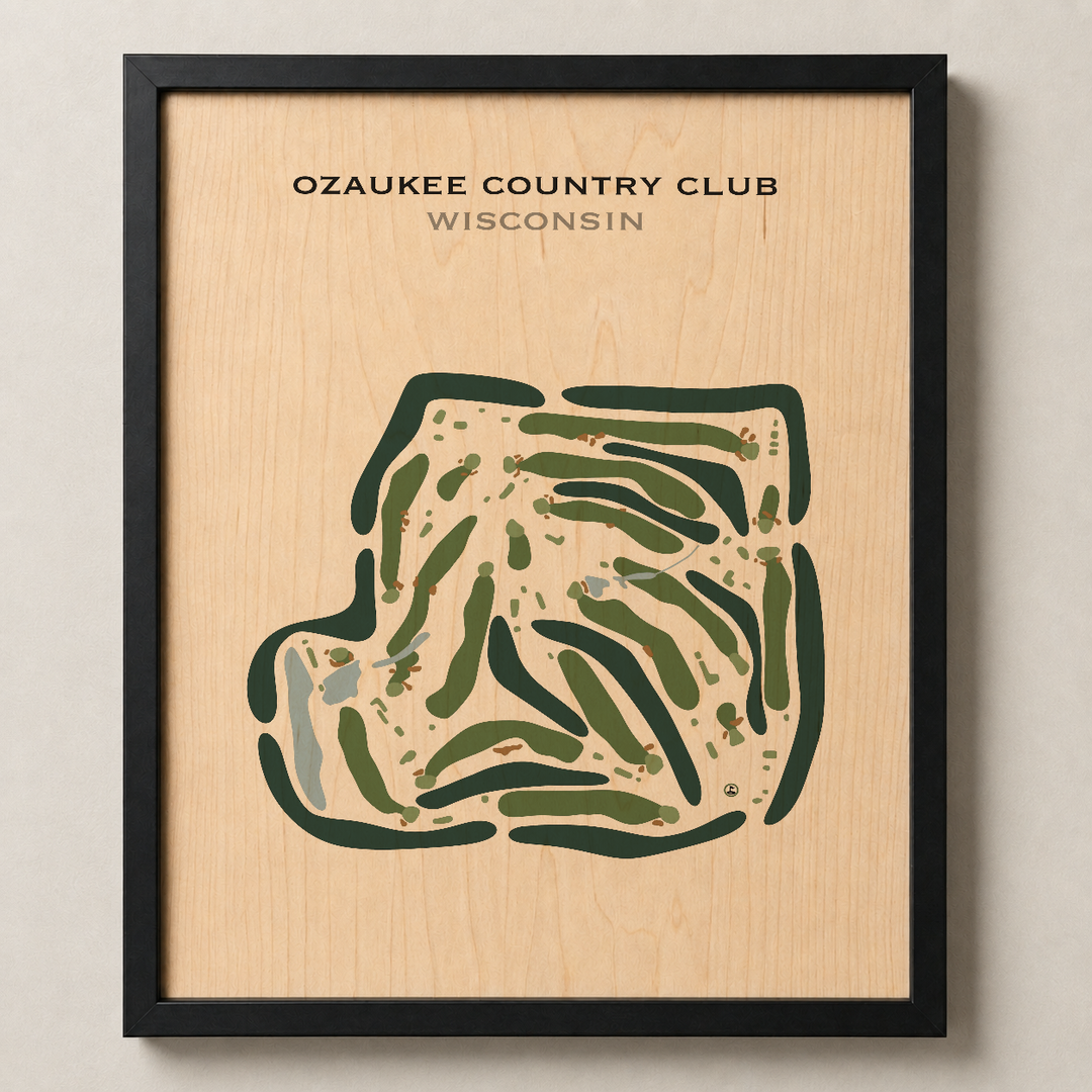 Ozaukee Country Club, Wisconsin - Printed Golf Courses