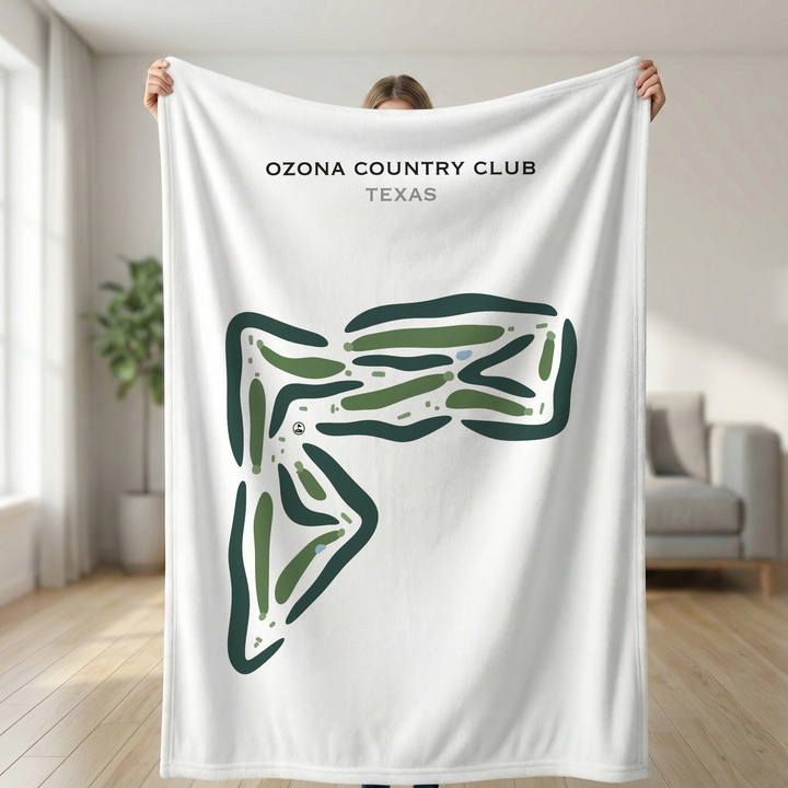 Ozona Country Club, Texas - Printed Golf Courses