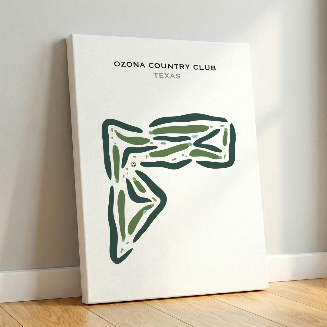 Ozona Country Club, Texas - Printed Golf Courses