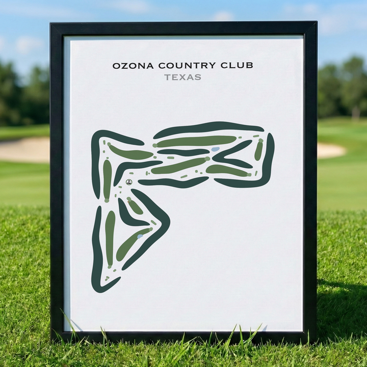 Ozona Country Club, Texas - Printed Golf Courses