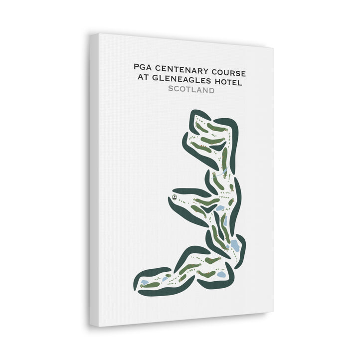 PGA Centenary Course at Gleneagles Hotel, Scotland - Printed Golf Courses