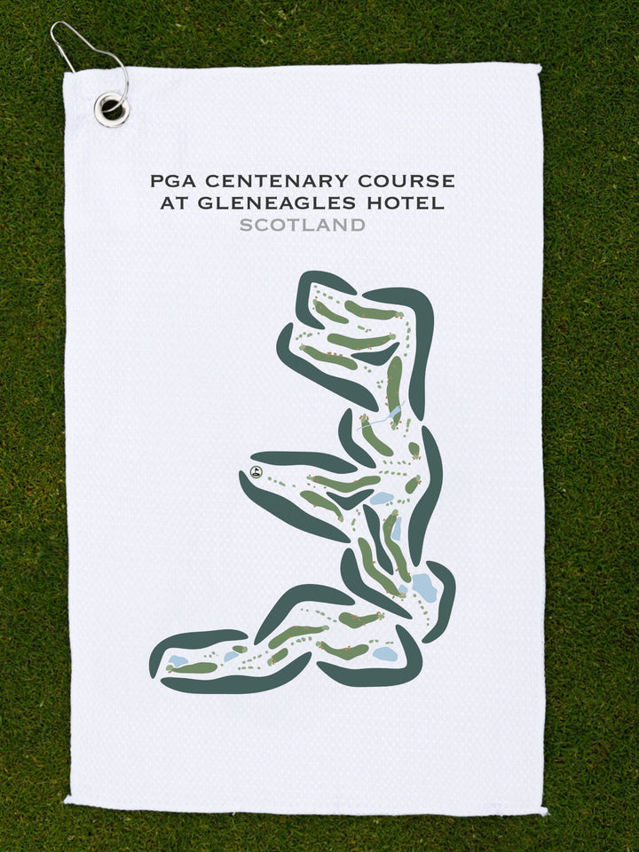 PGA Centenary Course at Gleneagles Hotel, Scotland - Printed Golf Courses