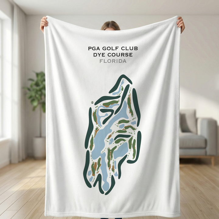 PGA Golf Club - Dye Course, Florida - Printed Golf Courses