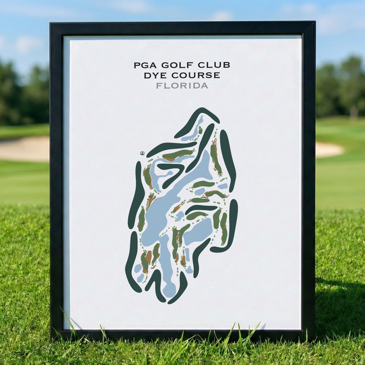 PGA Golf Club - Dye Course, Florida - Printed Golf Courses
