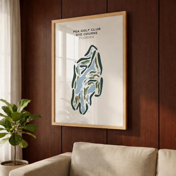 PGA Golf Club - Dye Course, Florida - Printed Golf Courses