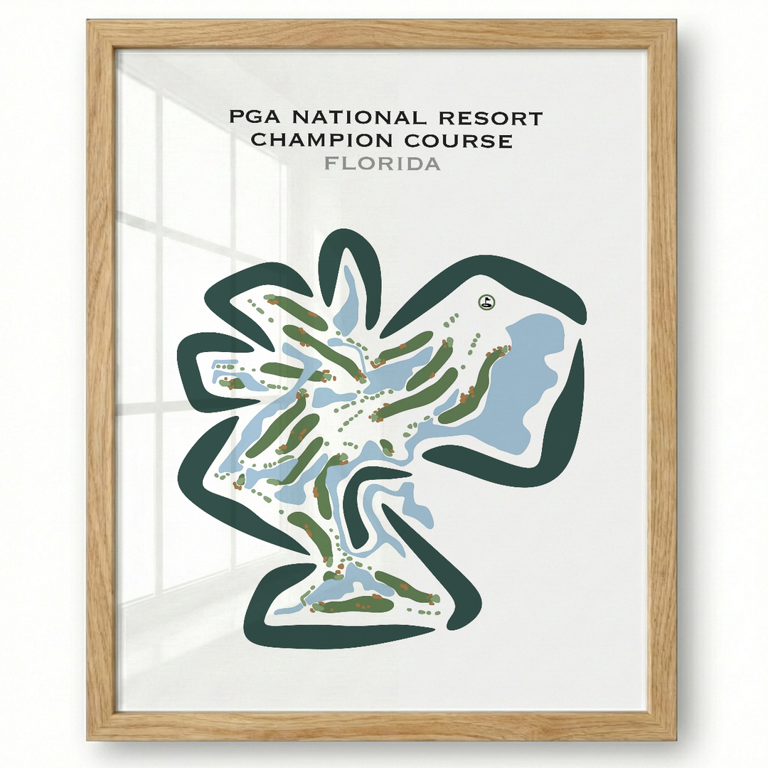PGA National Resort, Champion Course, Florida - Printed Golf Courses