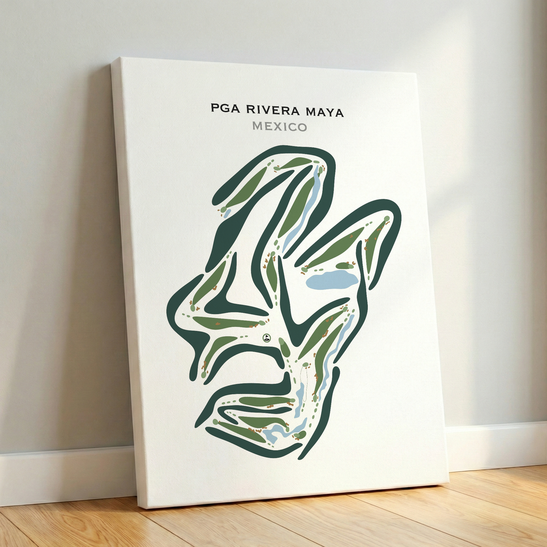 PGA Rivera Maya, Mexico - Printed Golf Courses