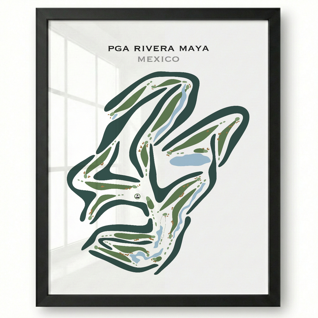 PGA Rivera Maya, Mexico - Printed Golf Courses