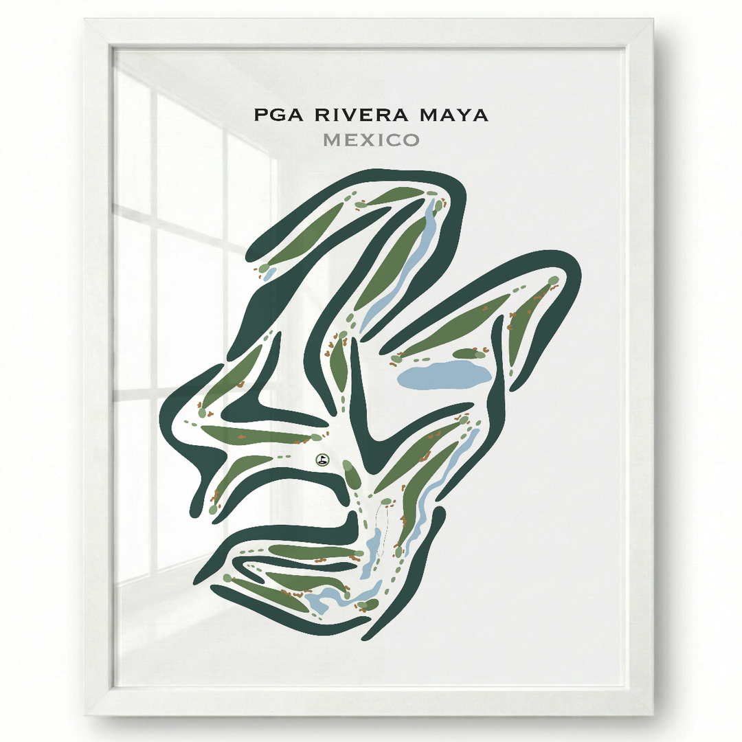 PGA Rivera Maya, Mexico - Printed Golf Courses