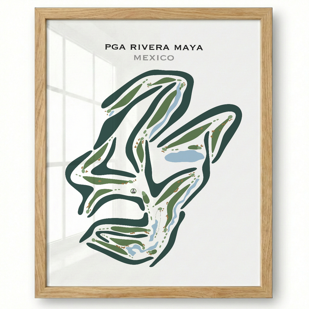 PGA Rivera Maya, Mexico - Printed Golf Courses