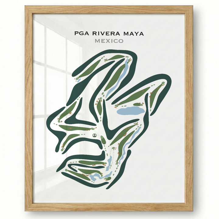 PGA Rivera Maya, Mexico - Printed Golf Courses