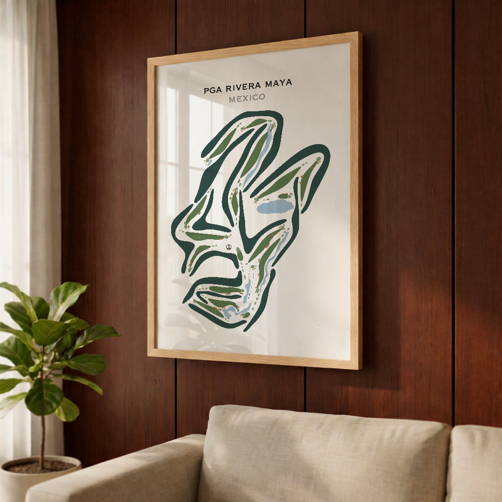 PGA Rivera Maya, Mexico - Printed Golf Courses