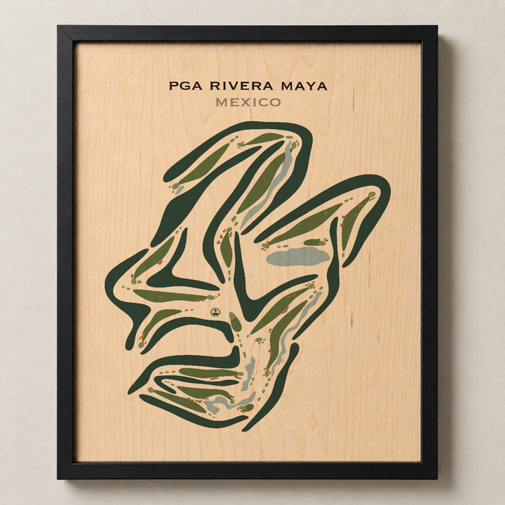 PGA Rivera Maya, Mexico - Printed Golf Courses