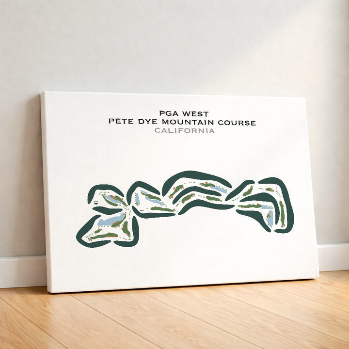 PGA WEST Pete Dye Mountain Course, California - Printed Golf Course