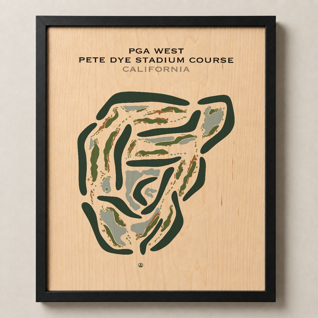 PGA WEST Pete Dye Stadium Course, California - Printed Golf Courses