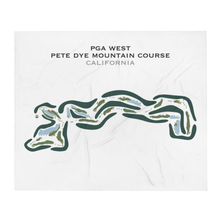 PGA WEST Pete Dye Mountain Course, California - Printed Golf Course