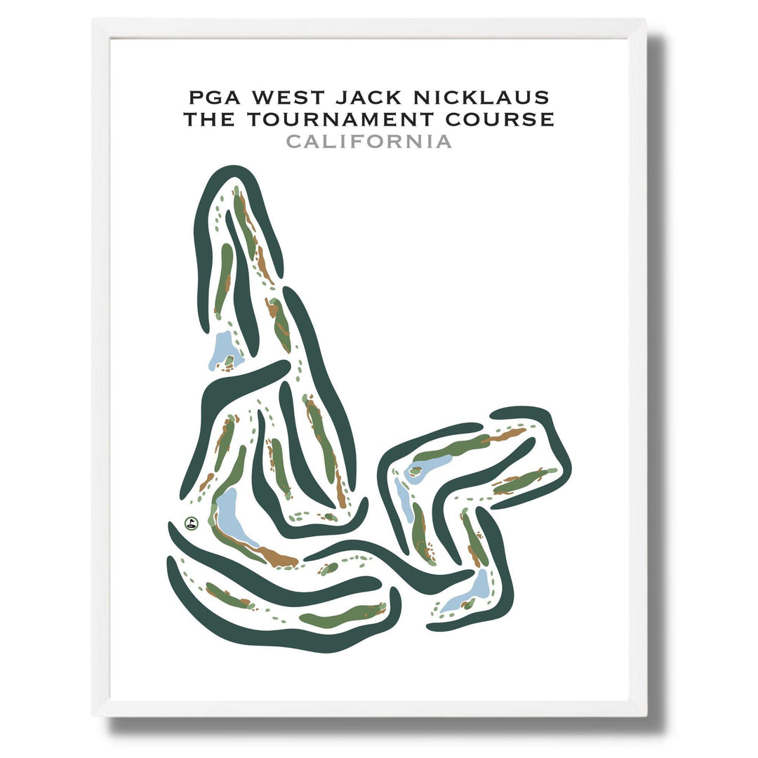 PGA West Jack Nicklaus, California - Printed Golf Courses - Golf Course Prints