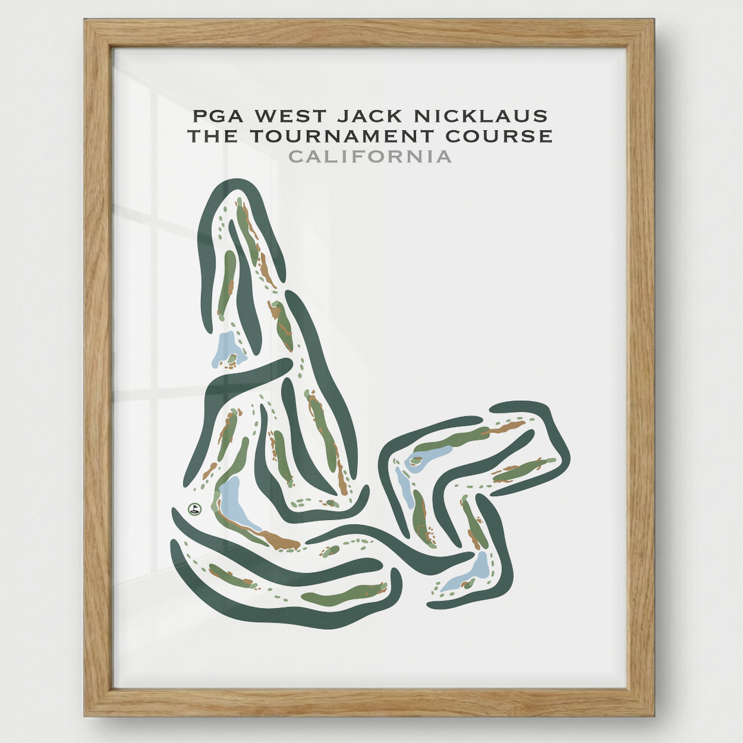 PGA West Jack Nicklaus, California - Printed Golf Courses