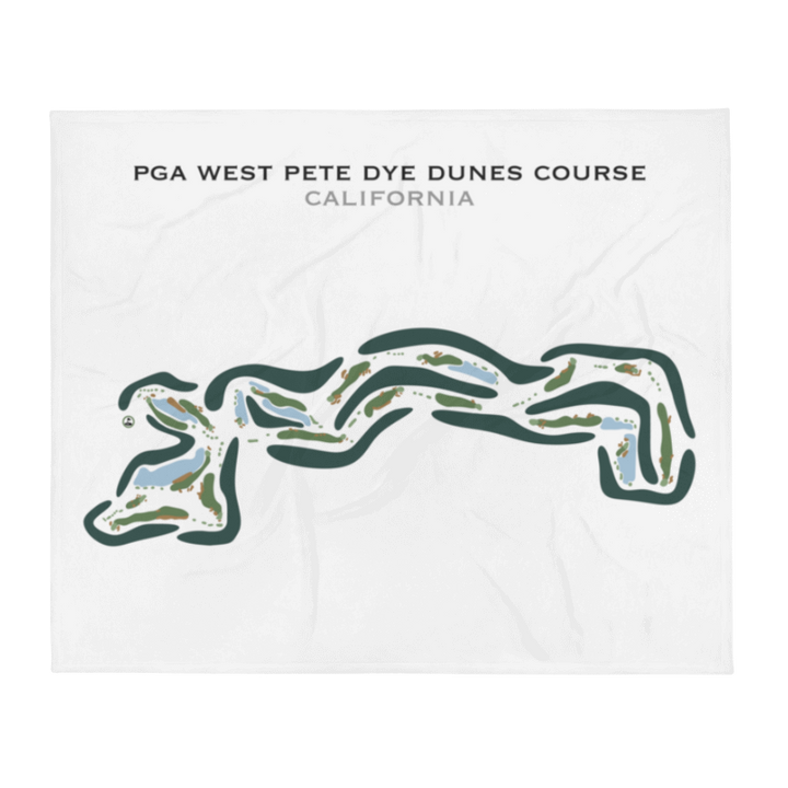 PGA West Pete Dye Dunes Course, California - Printed Golf Courses