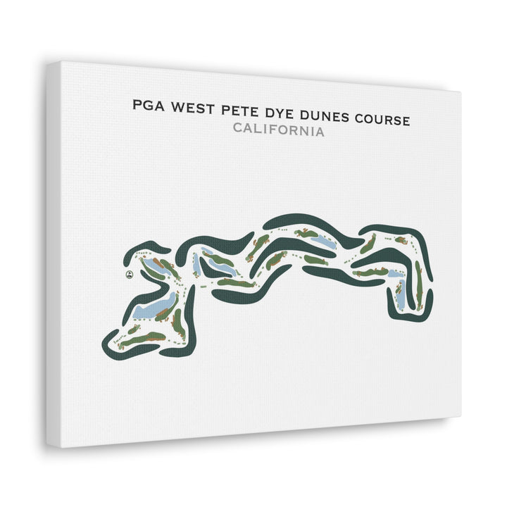PGA West Pete Dye Dunes Course, California - Printed Golf Courses