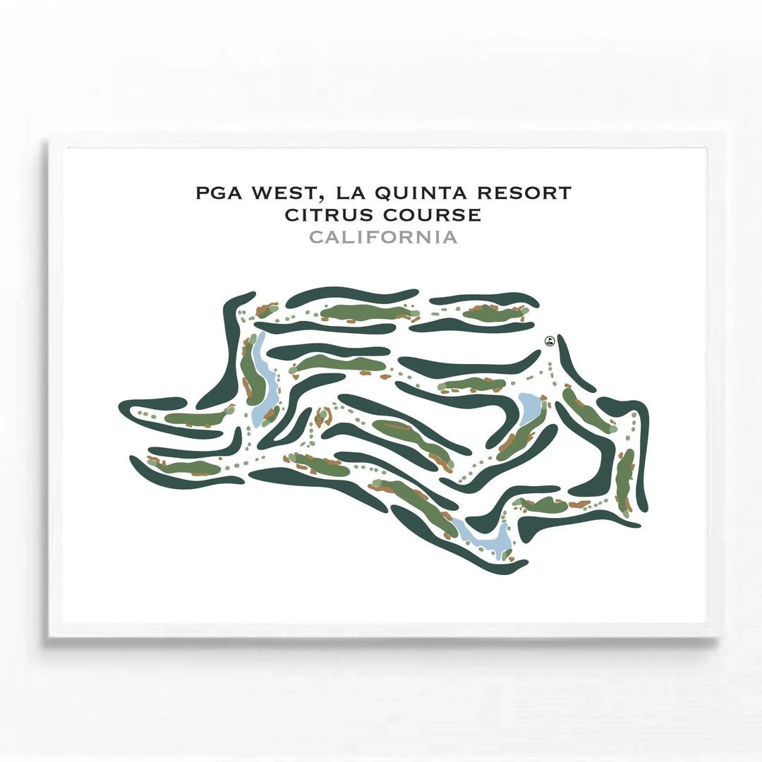 PGA West The Citrus Course, California Golf Course Maps and Prints