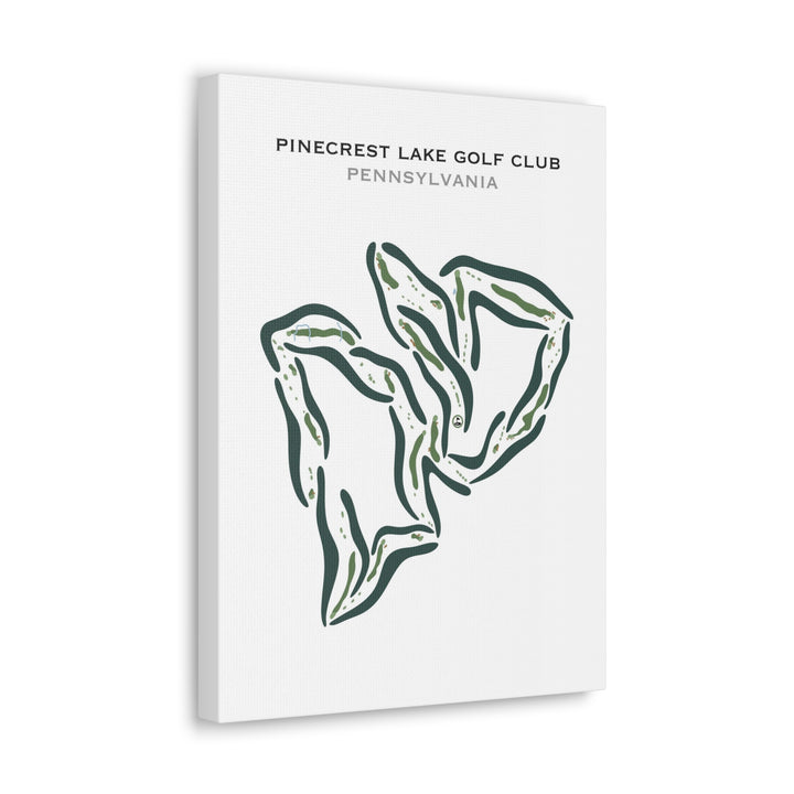 Pinecrest Lake Golf Club, Pennsylvania - Printed Golf Courses