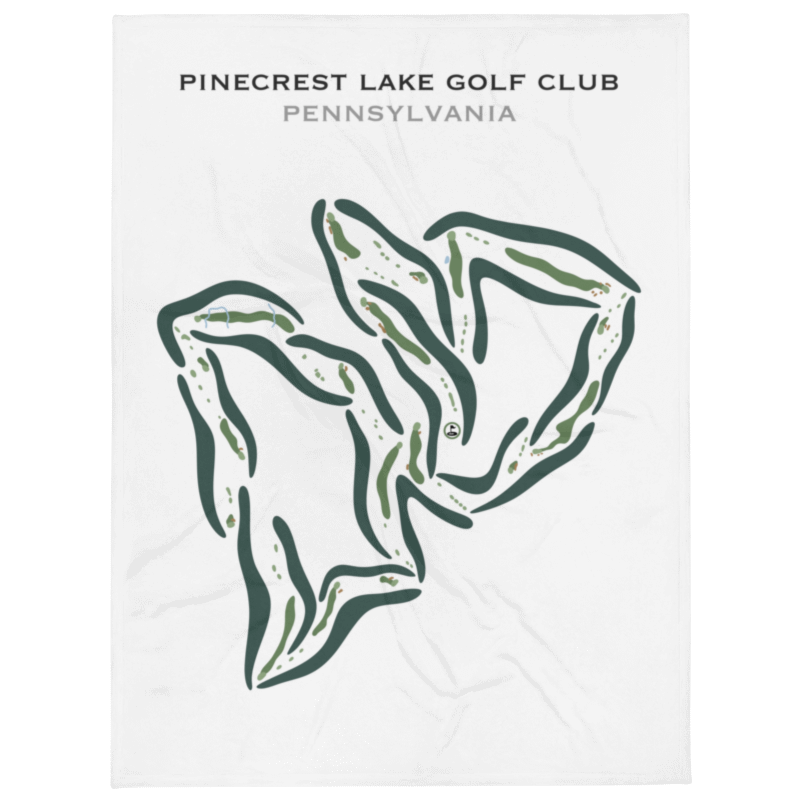 Pinecrest Lake Golf Club, Pennsylvania - Printed Golf Courses