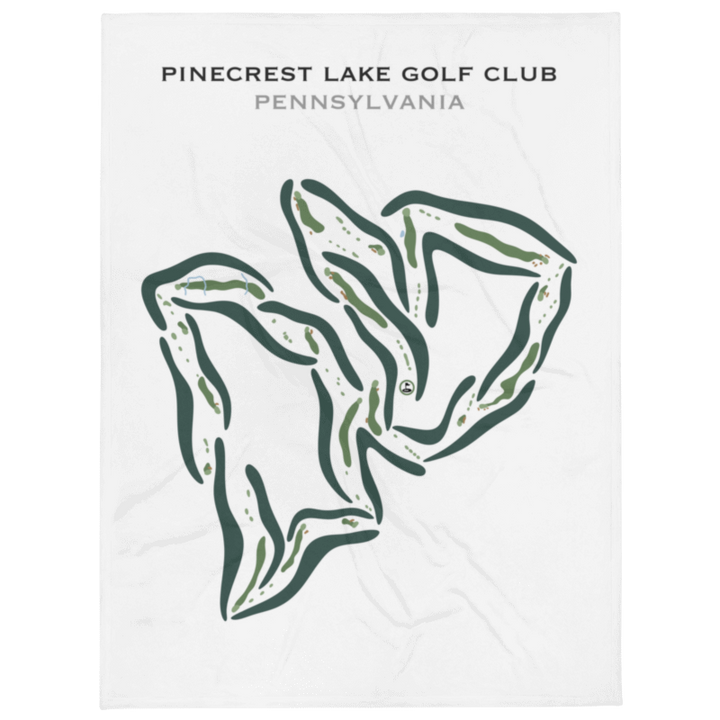 Pinecrest Lake Golf Club, Pennsylvania - Printed Golf Courses