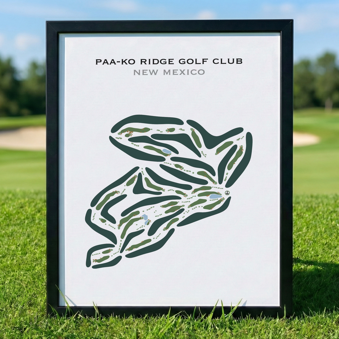 Paa-Ko Ridge Golf Club, New Mexico - Printed Golf Courses