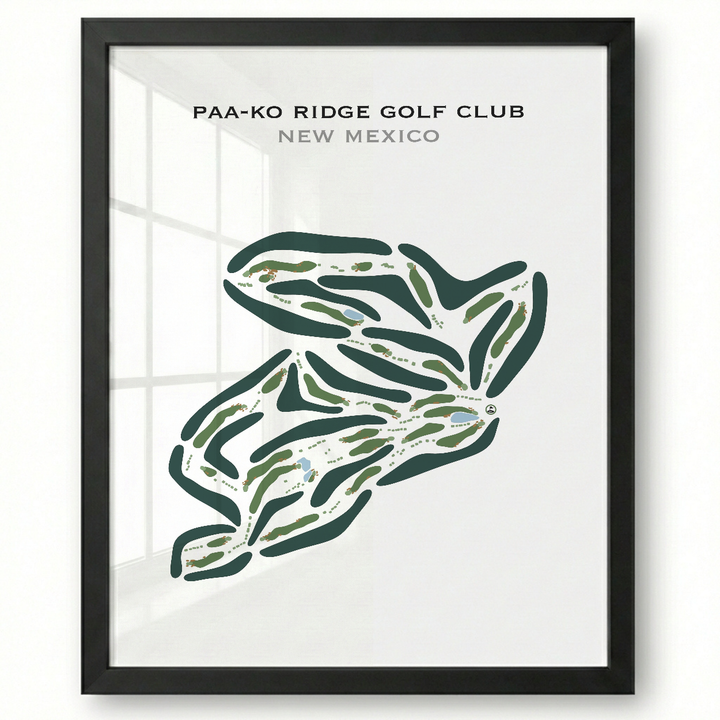 Paa-Ko Ridge Golf Club, New Mexico - Printed Golf Courses