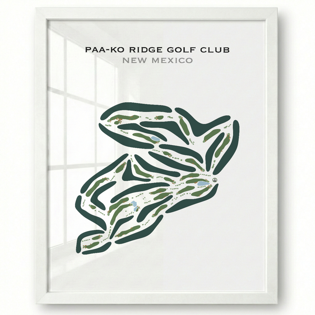 Paa-Ko Ridge Golf Club, New Mexico - Printed Golf Courses