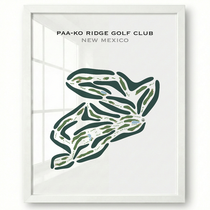 Paa-Ko Ridge Golf Club, New Mexico - Printed Golf Courses