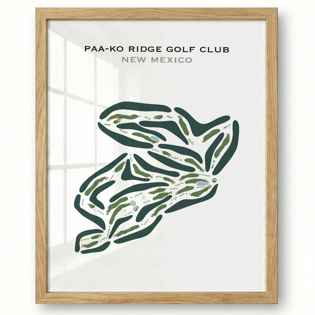 Paa-Ko Ridge Golf Club, New Mexico - Printed Golf Courses