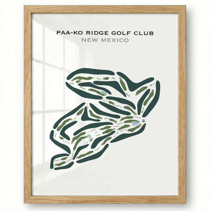 Paa-Ko Ridge Golf Club, New Mexico - Printed Golf Courses