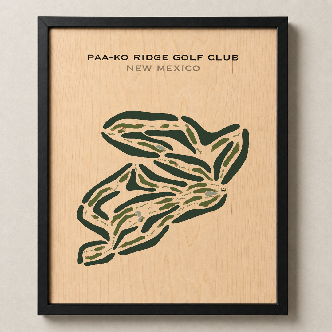 Paa-Ko Ridge Golf Club, New Mexico - Printed Golf Courses