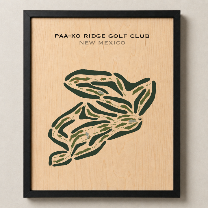 Paa-Ko Ridge Golf Club, New Mexico - Printed Golf Courses